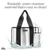 Case-Mate Large Travel Tote Bag - Waterproof travel shoulder bag with phone case (Silver Chrome)