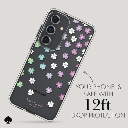 Kate Spade New York védőtok - Samsung Galaxy S24 tok (szétszórt virágok)