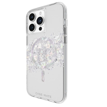 Case-Mate Karat MagSafe - Coque pour iPhone 15 Pro Max décorée de nacre (A Touch of Pearl)