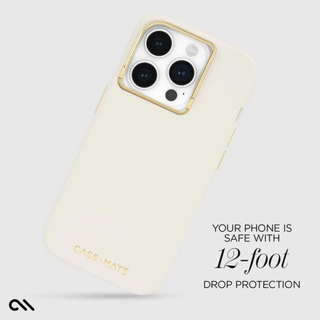 Case-Mate Silicone MagSafe - iPhone 15 Pro Case (Beige)