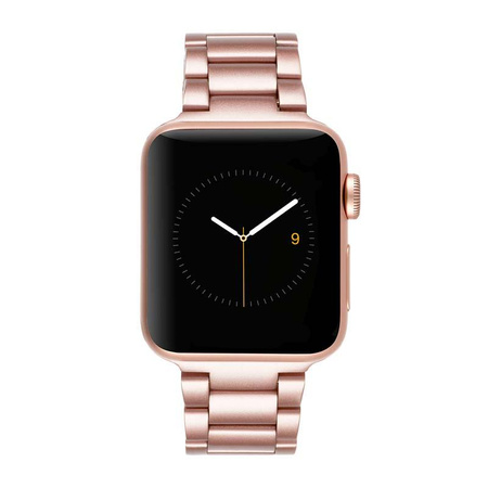Case-Mate Linked - Řemínek z nerezové oceli pro Apple Watch 38/40/41 mm (Růžově zlatá)