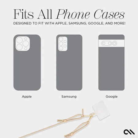 Case-Mate Phone Crossbody Rope - Vállpánt telefonhoz (bézs)